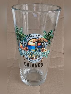 Rainforest Cafe Orlando Souvenir Pint Glass - Established 1994